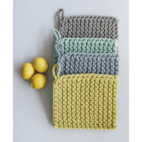 Sq Cotton Crocheted Potholder